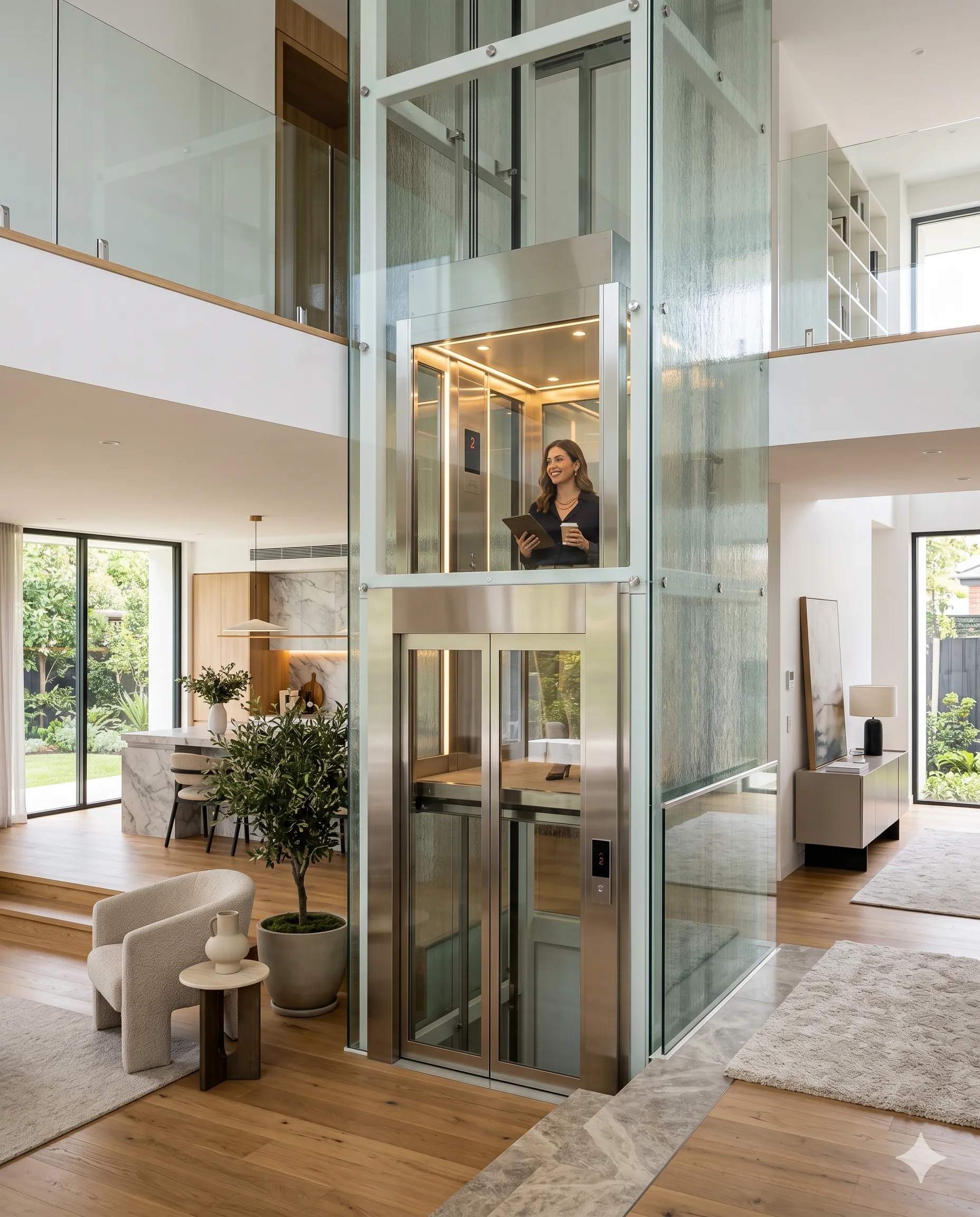 Elevator systems designed for multi-floor villas